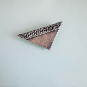 Sterling Silver Triangle Brooch